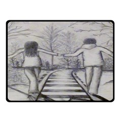 Intertwined Couple Fleece Blanket (small)