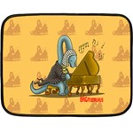 BACHiosaurus Mini Fleece Blanket (Two Sided) 35 x27  Blanket Front