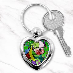 Pug Key Chain (heart)