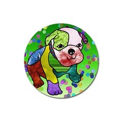 Pug Magnet 3  (round) by Siebenhuehner