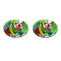 Pug Cufflinks (oval)