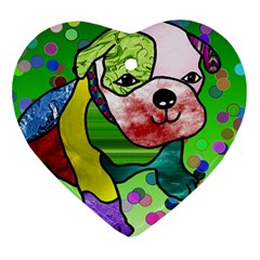 Pug Heart Ornament (two Sides)