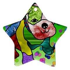 Pug Star Ornament (two Sides) by Siebenhuehner