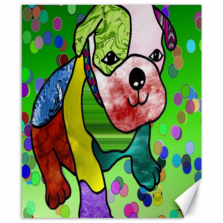 Pug Canvas 8  x 10  (Unframed)