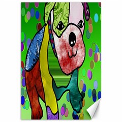 Pug Canvas 12  X 18  (unframed) by Siebenhuehner