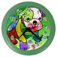 Pug Wall Clock (color) by Siebenhuehner