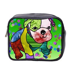 Pug Mini Travel Toiletry Bag (two Sides)