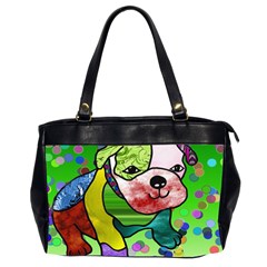 Pug Oversize Office Handbag (two Sides)