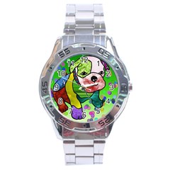 Pug Stainless Steel Watch