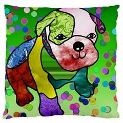 Pug Large Cushion Case (single Sided)  by Siebenhuehner