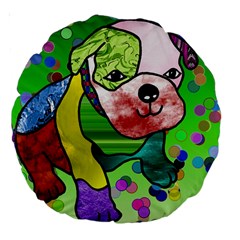 Pug 18  Premium Round Cushion 