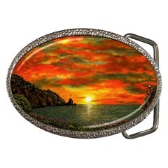 Alyssa s Sunset By Ave Hurley Artrevu - Belt Buckle by ArtRave2