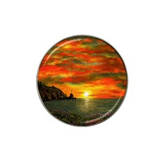 Alyssa s Sunset By Ave Hurley Artrevu - Hat Clip Ball Marker by ArtRave2