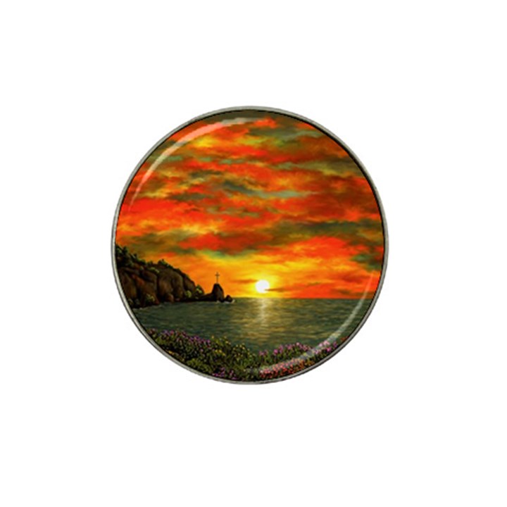 Alyssa s Sunset by Ave Hurley ArtRevu - Hat Clip Ball Marker (4 pack)