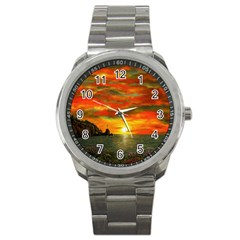 Alyssa s Sunset By Ave Hurley Artrevu - Sport Metal Watch