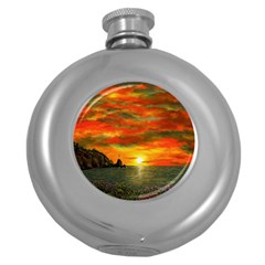 Alyssa s Sunset By Ave Hurley Artrevu - Hip Flask (5 Oz)