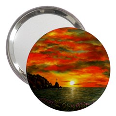 Alyssa s Sunset By Ave Hurley Artrevu - 3  Handbag Mirror