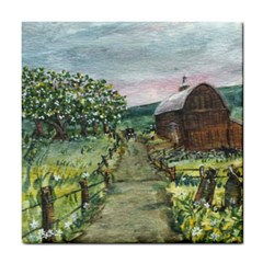  amish Apple Blossoms  By Ave Hurley Of Artrevu   Tile Coaster