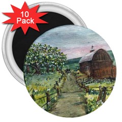  amish Apple Blossoms  By Ave Hurley Of Artrevu   3  Magnet (10 Pack) by ArtRave2