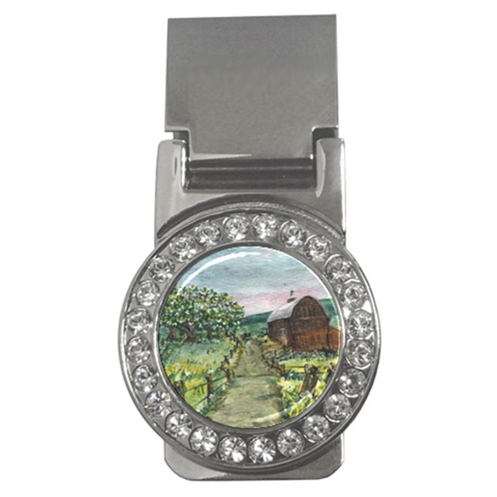  Amish Apple Blossoms  by Ave Hurley of ArtRevu ~ Money Clip (CZ)