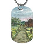  Amish Apple Blossoms  by Ave Hurley of ArtRevu ~ Dog Tag (One Side) Front