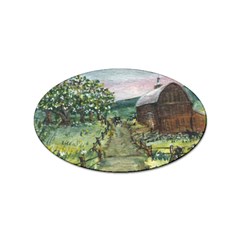  amish Apple Blossoms  By Ave Hurley Of Artrevu   Sticker Oval (10 Pack)