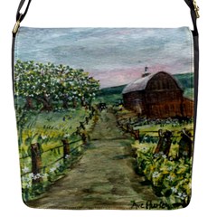  amish Apple Blossoms  By Ave Hurley Of Artrevu   Flap Closure Messenger Bag (s)