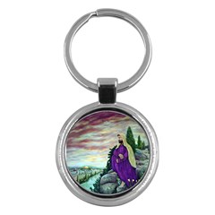 Jesus Overlooking Jerusalem - Ave Hurley - Artrave - Key Chain (round)