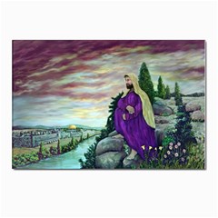 Jesus Overlooking Jerusalem - Ave Hurley - Artrave - Postcard 4 x 6  (10 Pack)