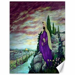 Jesus Overlooking Jerusalem - Ave Hurley - Artrave - Canvas 18  X 24  (unframed) by ArtRave2