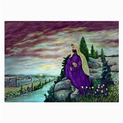 Jesus Overlooking Jerusalem - Ave Hurley - Artrave - Glasses Cloth (large, Two Sided)