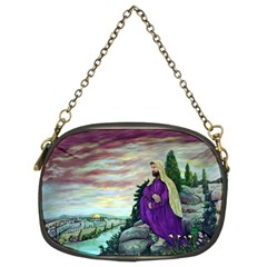 Jesus Overlooking Jerusalem - Ave Hurley - Artrave - Chain Purse (two Sided)  by ArtRave2