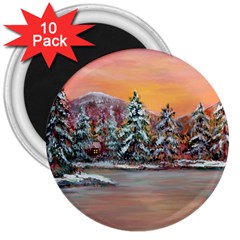  jane s Winter Sunset   By Ave Hurley Of Artrevu   3  Magnet (10 Pack) by ArtRave2