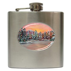  jane s Winter Sunset   By Ave Hurley Of Artrevu   Hip Flask (6 Oz) by ArtRave2