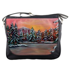  jane s Winter Sunset   By Ave Hurley Of Artrevu   Messenger Bag