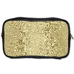 Decorative Gold Travel Toiletry Bag (one Side)