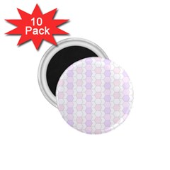 Allover Graphic Soft Pink 1 75  Button Magnet (10 Pack)