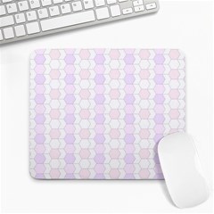 Allover Graphic Soft Pink Large Mouse Pad (rectangle)