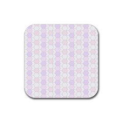 Allover Graphic Soft Pink Drink Coaster (square)