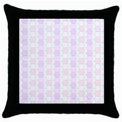 Allover Graphic Soft Pink Black Throw Pillow Case