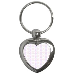 Allover Graphic Soft Pink Key Chain (heart) by ImpressiveMoments