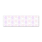 Allover Graphic Soft Pink Bumper Sticker Front