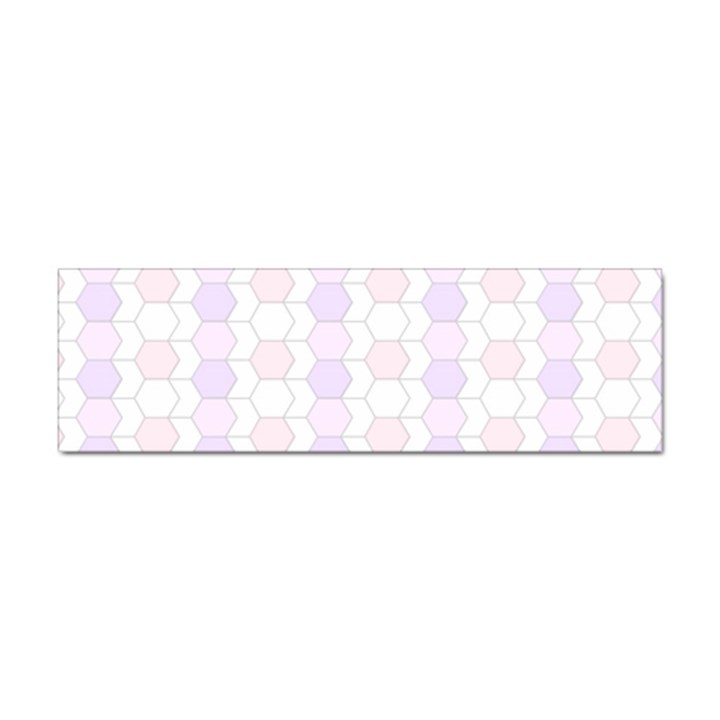 Allover Graphic Soft Pink Bumper Sticker