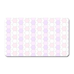 Allover Graphic Soft Pink Magnet (rectangular)