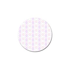 Allover Graphic Soft Pink Golf Ball Marker 10 Pack