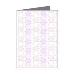 Allover Graphic Soft Pink Mini Greeting Card