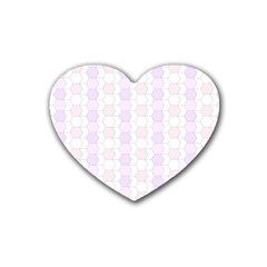 Allover Graphic Soft Pink Drink Coasters (heart)