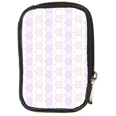 Allover Graphic Soft Pink Compact Camera Leather Case by ImpressiveMoments