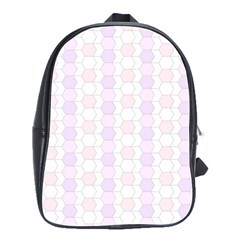 Allover Graphic Soft Pink School Bag (large)