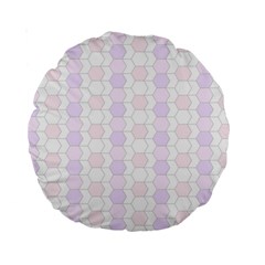 Allover Graphic Soft Pink 15  Premium Round Cushion  by ImpressiveMoments